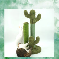 HKM-0555581 Plush Cat Scratching and Climbing Cactus Tree - 68CM & 53CM Height Options