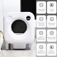 HKM-055571 Automatic Self-Cleaning Cat Litter Box with 68L Capacity - Durable Eco-Friendly Plastic Design