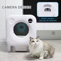 HKM-055571 Automatic Self-Cleaning Cat Litter Box with 68L Capacity - Durable Eco-Friendly Plastic Design