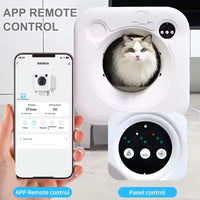 HKM-055571 Automatic Self-Cleaning Cat Litter Box with 68L Capacity - Durable Eco-Friendly Plastic Design