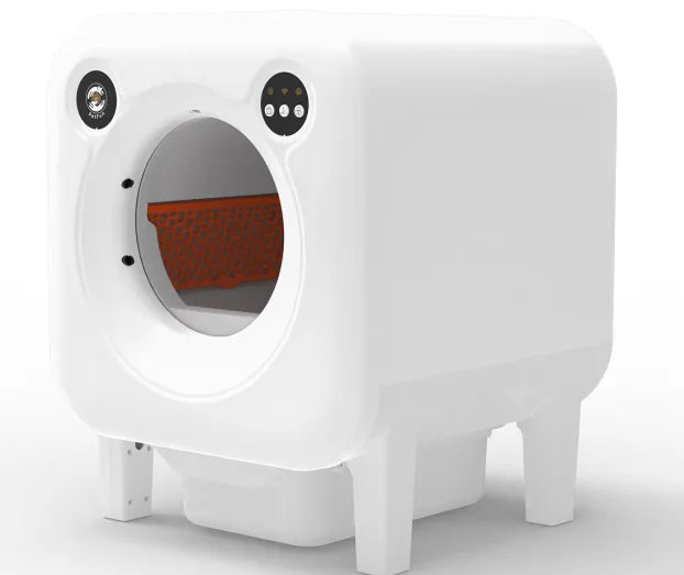 HKM-055571 Automatic Self-Cleaning Cat Litter Box with 68L Capacity - Durable Eco-Friendly Plastic Design