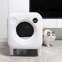 HKM-055571 Automatic Self-Cleaning Cat Litter Box with 68L Capacity - Durable Eco-Friendly Plastic Design
