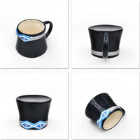HKM-055699 Ceramic Anime Coffee Cup with Luffy Straw Hat Design, 301-400ml Capacity for Office Use