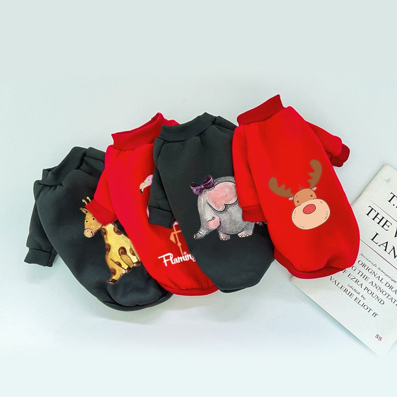 HKM-0557373 Cozy Fleece Sweater for Dogs - Two-Legged Design, Comfortable Fit