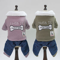 HKM-055763 Cotton Pet Clothing in Asian Sizes – Stylish Bone Print Outfit for Dogs