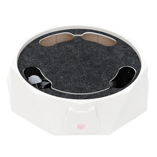 HKM-055763 Electric Simulation Mouse Toy for Cats - Interactive Turntable Play, ABS & PS Material, Diameter 22.5cm/29cm