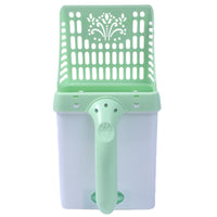HKM-0557885 Cat Litter Scooper with Attached Waste Bin and 15 Scented Waste Bags - Efficient Cleaning Solution