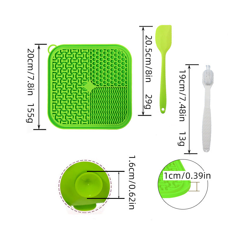 HKM-0558269 Fengrong Silicone Non-Slip Slow Feed Mat with Scraper for Dogs