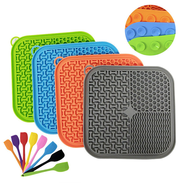 HKM-0558269 Fengrong Silicone Non-Slip Slow Feed Mat with Scraper for Dogs