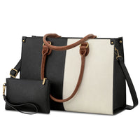 HKM-055827 Stylish Vintage Leather Laptop Tote Bag for Women - Spacious Business Handbag