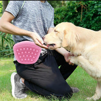 HKM-0559549 Silicone Dog Treat Pouch - Portable Waist Pack for Pet Training, Washable Food Storage with Clip