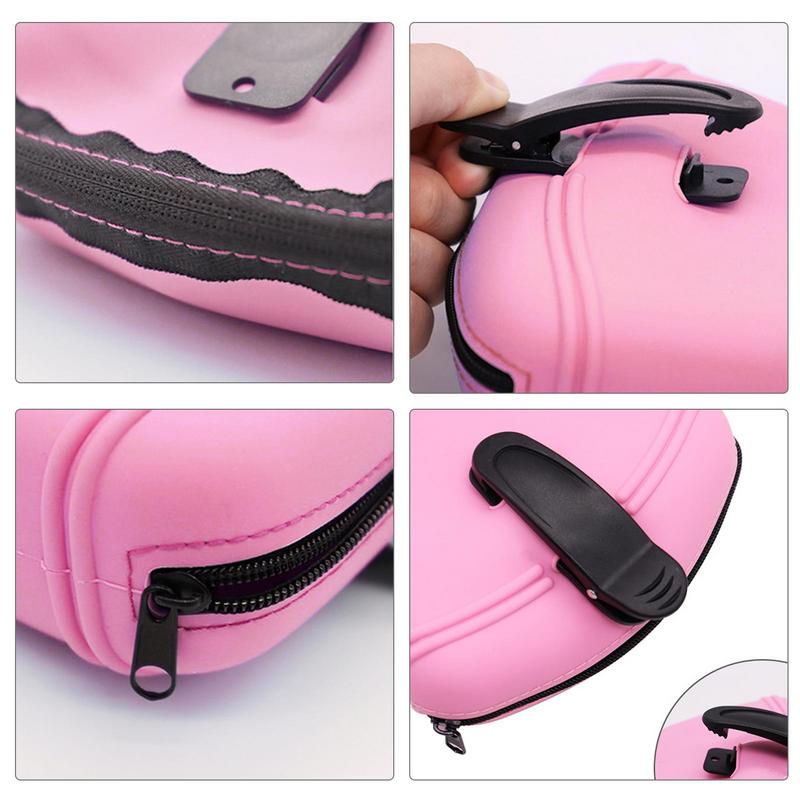 HKM-0559549 Silicone Dog Treat Pouch - Portable Waist Pack for Pet Training, Washable Food Storage with Clip