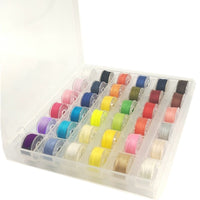 HKM-055955 36 Color Translucent Bobbin Cartridge Set for Sewing Machines