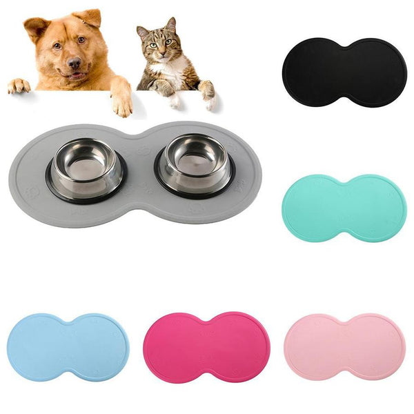 HKM-055955 Eco-Friendly Silicone Pet Placemat - Durable, Easy to Clean, Comfortable Texture, High-Temperature Resistant, Elegant Design, 480 x 270 x 3MM