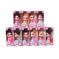 HKM-055955 Lovely Mini Cartoon Plush Doll - Soft 12cm Happy Princess Toy for Kids Ages 0-14