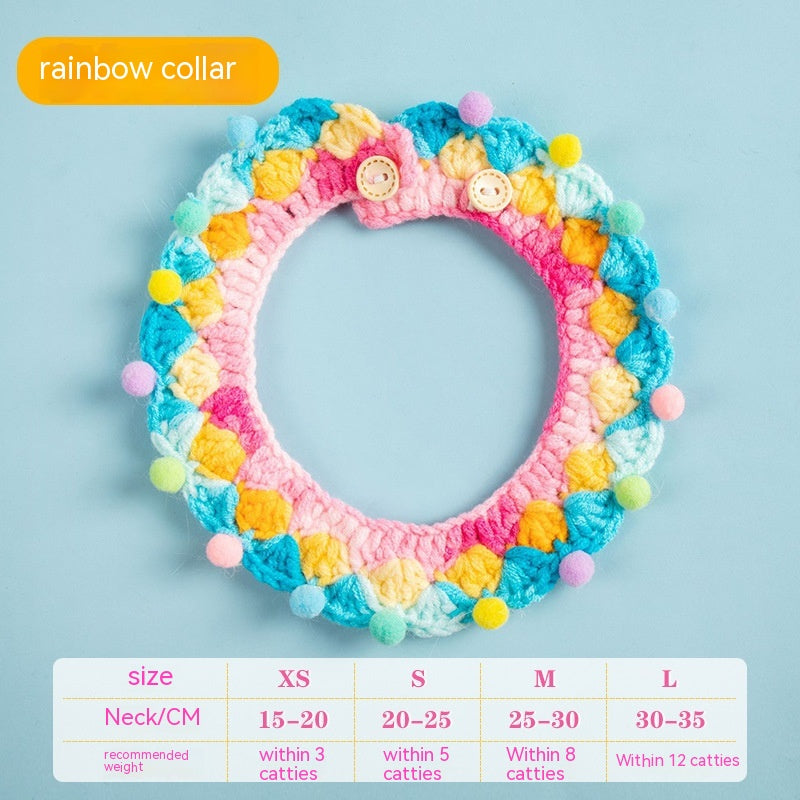 HKM-0560061 Cat Knitted Scarf Necklace in Various Colors and Patterns