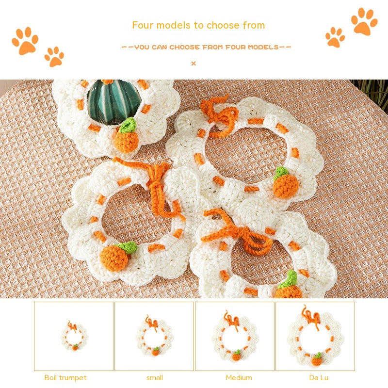 HKM-0560061 Cat Knitted Scarf Necklace in Various Colors and Patterns
