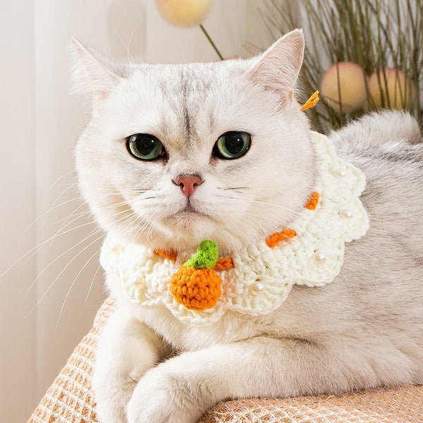 HKM-0560061 Cat Knitted Scarf Necklace in Various Colors and Patterns