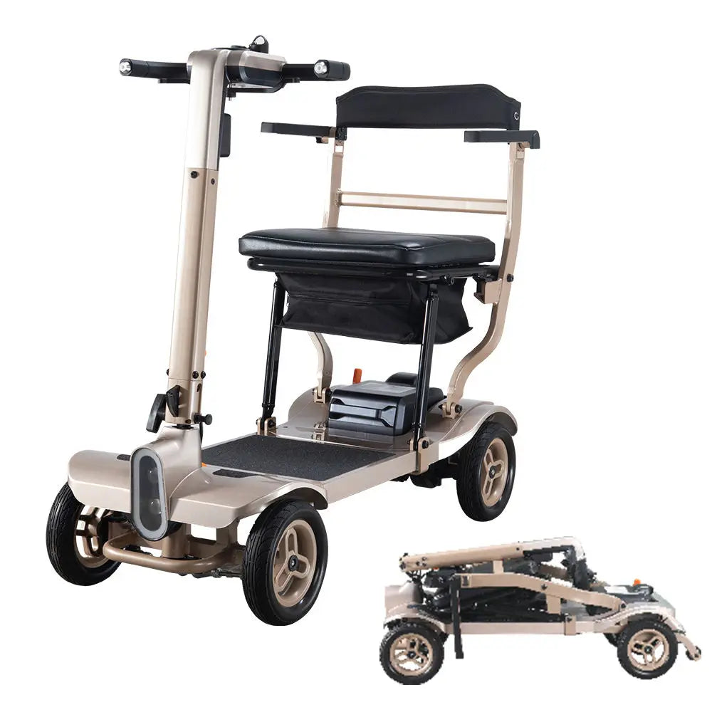 HKM-056147 Compact Lightweight Electric Mobility Scooter with Lithium Battery – Easy-Fold Design, 100kg Capacity