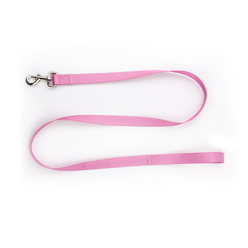 HKM-0561853 Nylon Pet Collar and Traction Rope Set in Vibrant Gradient Colors