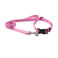 HKM-0561853 Nylon Pet Collar and Traction Rope Set in Vibrant Gradient Colors
