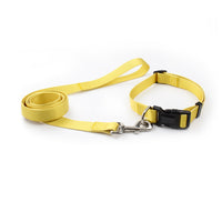 HKM-0561853 Nylon Pet Collar and Traction Rope Set in Vibrant Gradient Colors