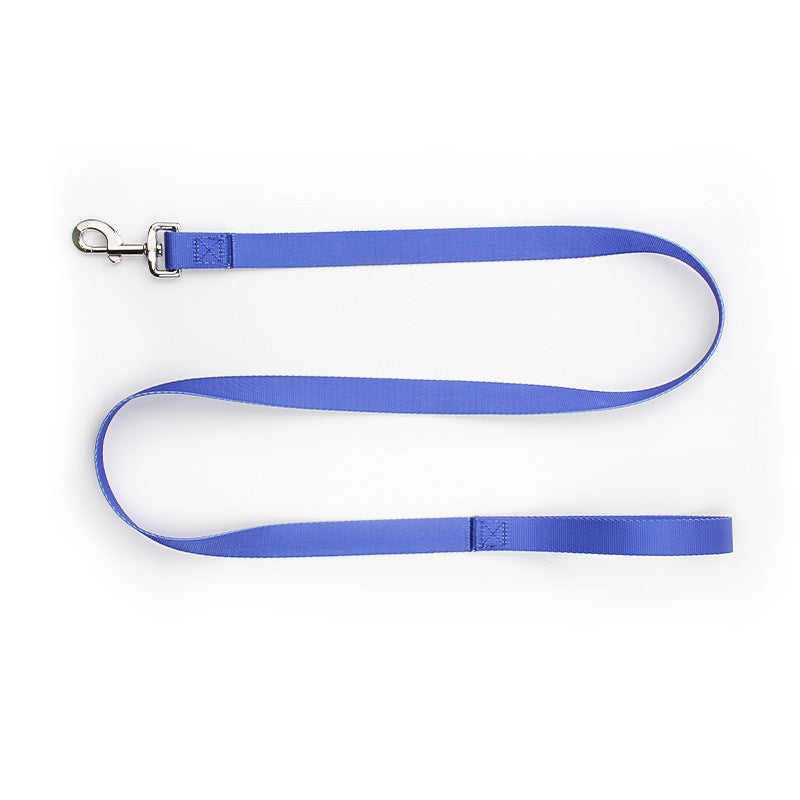 HKM-0561853 Nylon Pet Collar and Traction Rope Set in Vibrant Gradient Colors