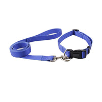 HKM-0561853 Nylon Pet Collar and Traction Rope Set in Vibrant Gradient Colors