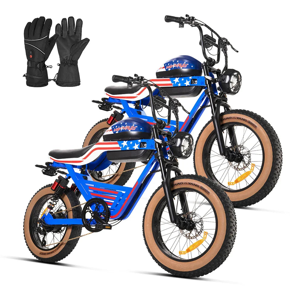 HKM-056211 Fastest Electric Streetbike with Dual Batteries - HappyRun Tank G100 Blue, 2000W Motor, 38MPH Top Speed