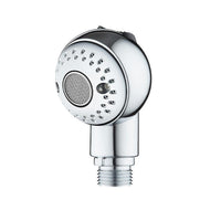 HKM-056339 Non-Pressure Handheld Shower Head for Gentle Washing of Pets and Babies, Easy Installation, ABS Plastic, Silver