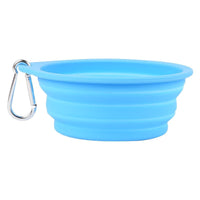 HKM-0564029 Portable Silicone Folding Dog Bowl for Drinking and Eating - Dual-purpose Pet Basin in Various Colors