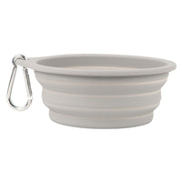 HKM-0564029 Portable Silicone Folding Dog Bowl for Drinking and Eating - Dual-purpose Pet Basin in Various Colors