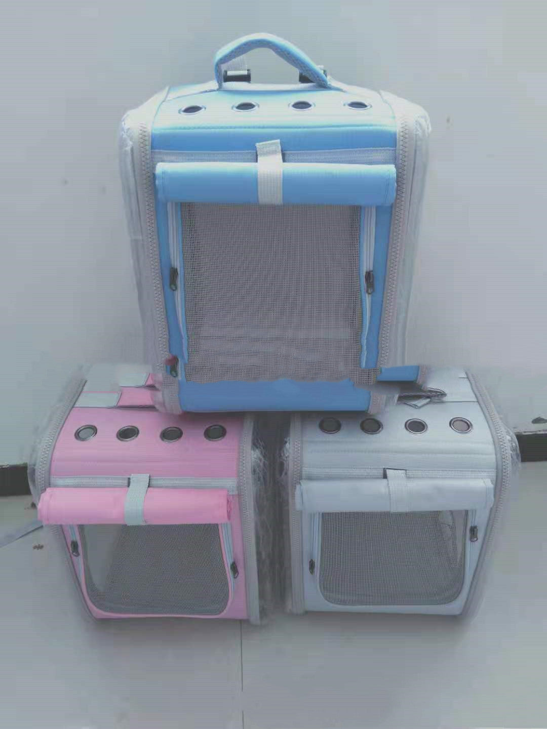 HKM-0564285 Space Capsule Portable Cat Carrier - Breathable Pet Bag, Lightweight & Medium Hardness, Multiple Colors