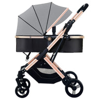 HKM-056467 Lightweight Folding Stroller with Luxury Aluminium Frame for Infants and Toddlers