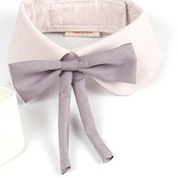 HKM-0565437 Charming Floral Bow Tie Collar for Pets in Green, Pink, and White