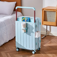 HKM-056659 Wide Handle Laptop Cabin Suitcase for Students - Travel Trolley Case with Easy Mobility