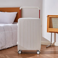 HKM-056659 Wide Handle Laptop Cabin Suitcase for Students - Travel Trolley Case with Easy Mobility
