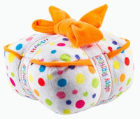 HKM-0567485 Plush Birthday-Themed Dog Toy Set - Cake, Gift Box, and Bone Options
