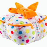HKM-0567485 Plush Birthday-Themed Dog Toy Set - Cake, Gift Box, and Bone Options