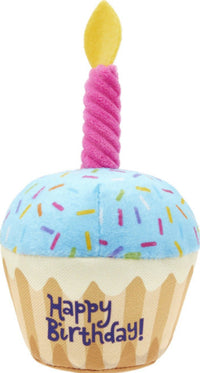 HKM-0567485 Plush Birthday-Themed Dog Toy Set - Cake, Gift Box, and Bone Options