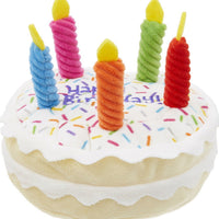 HKM-0567485 Plush Birthday-Themed Dog Toy Set - Cake, Gift Box, and Bone Options