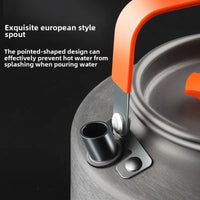 HKM-056787 Portable Anodised Camping Cookware Set with Foldable Stove and Hanging Pot for Outdoor Cooking