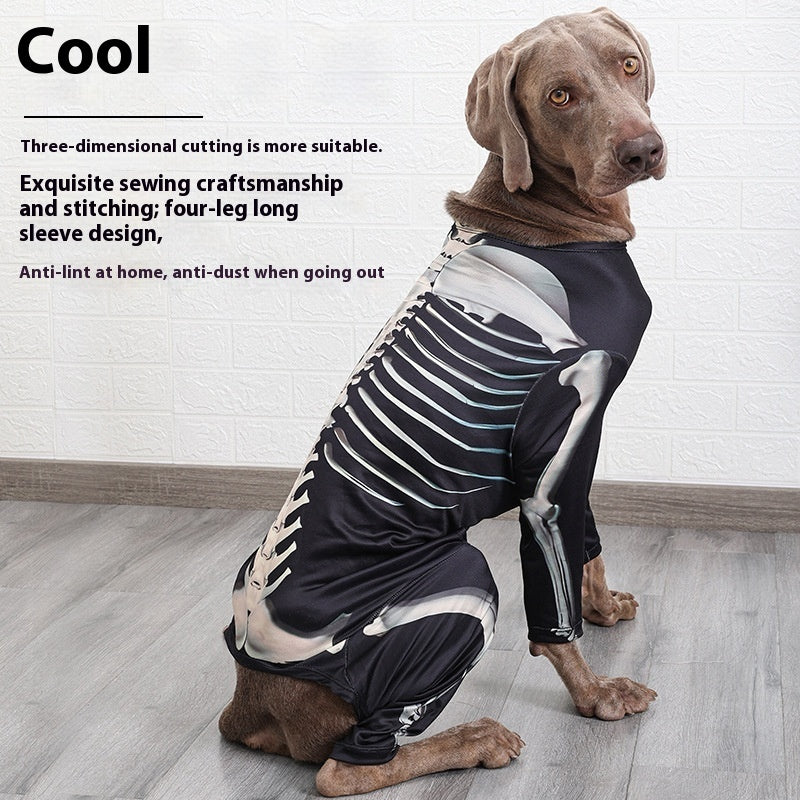 HKM-0568381 Comfortable Black Transformation Dress for Pet Dogs - Halloween Costume, Sizes XL to 3XL