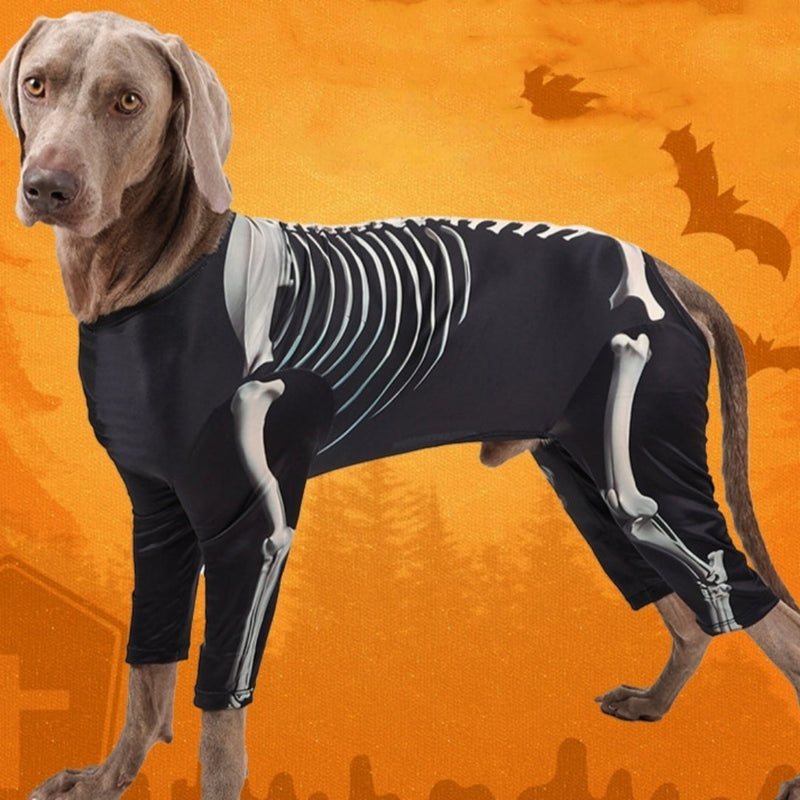 HKM-0568381 Comfortable Black Transformation Dress for Pet Dogs - Halloween Costume, Sizes XL to 3XL