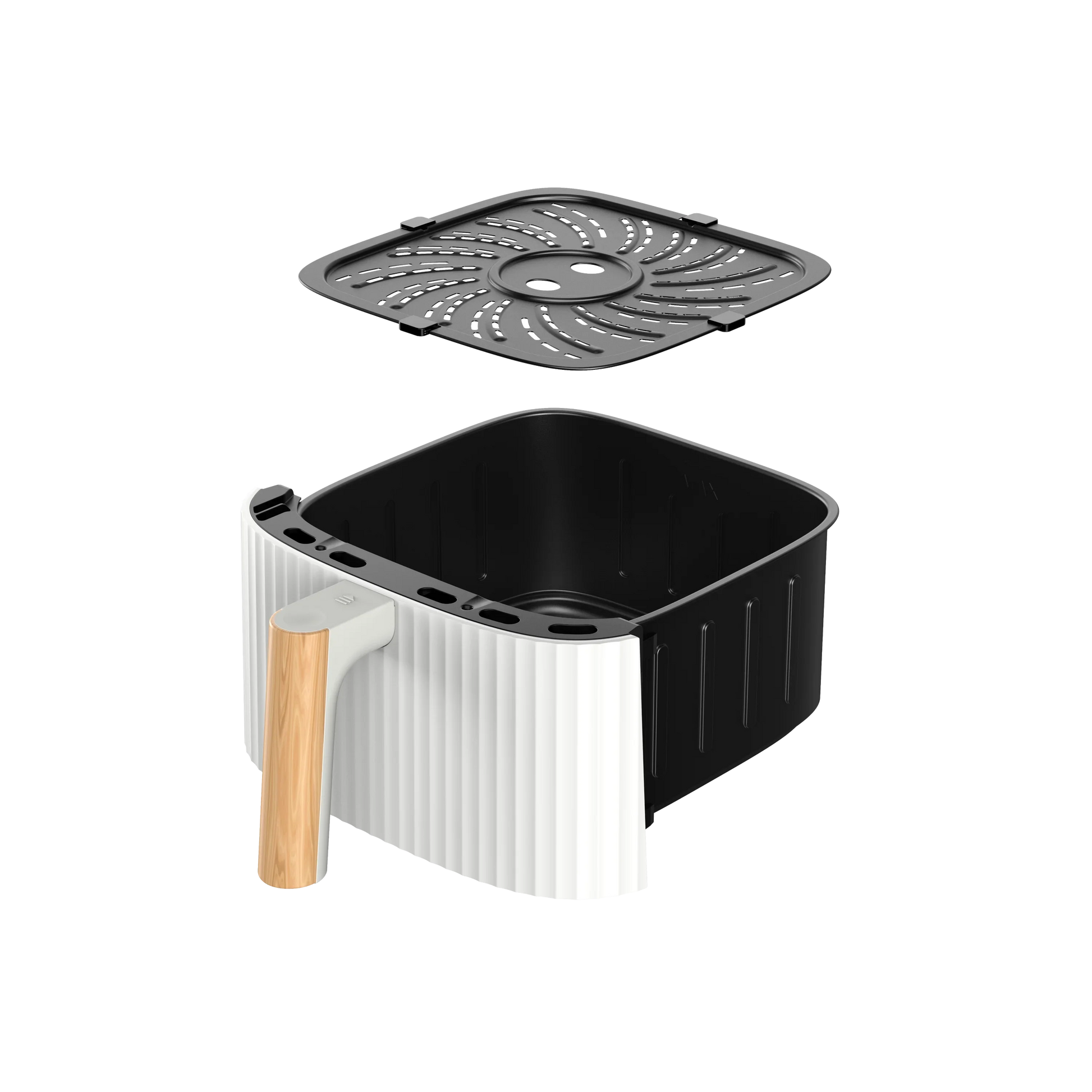 HKM-056851 5L Digital Air Fryer with Overheat Protection and LCD Display for Healthy Cooking