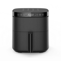HKM-056851 5L Digital Air Fryer with Overheat Protection and LCD Display for Healthy Cooking