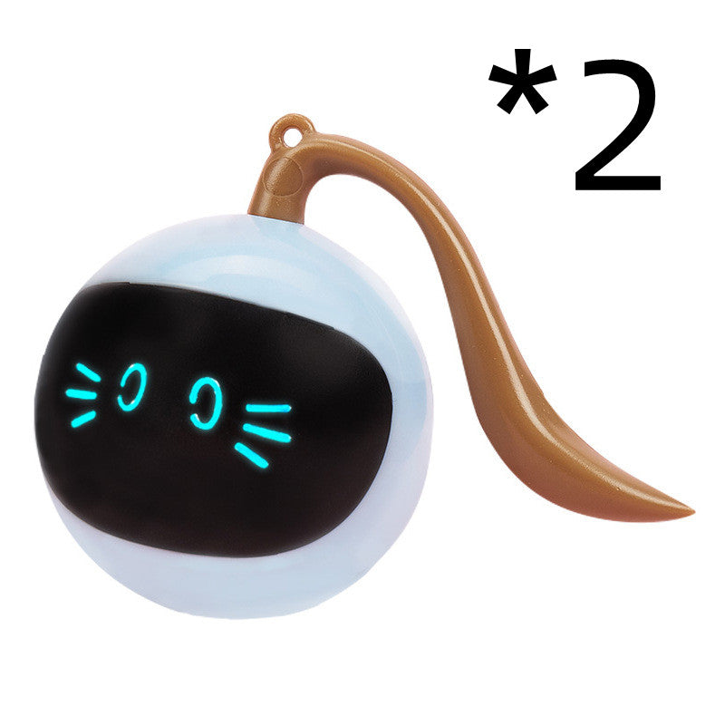HKM-0568637 Interactive 360° Rotating LED Ball Toy for Cats - Engaging and Colorful Playtime