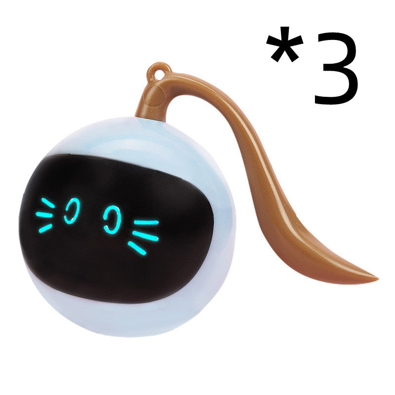 HKM-0568637 Interactive 360° Rotating LED Ball Toy for Cats - Engaging and Colorful Playtime