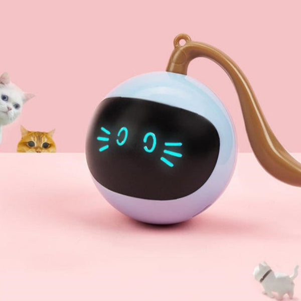 HKM-0568637 Interactive 360° Rotating LED Ball Toy for Cats - Engaging and Colorful Playtime