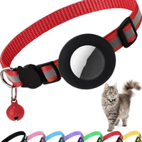 HKM-0569789 Reflective Anti-Lost Pet Collar for Cats and Dogs, Striped Design, Multiple Colors Available